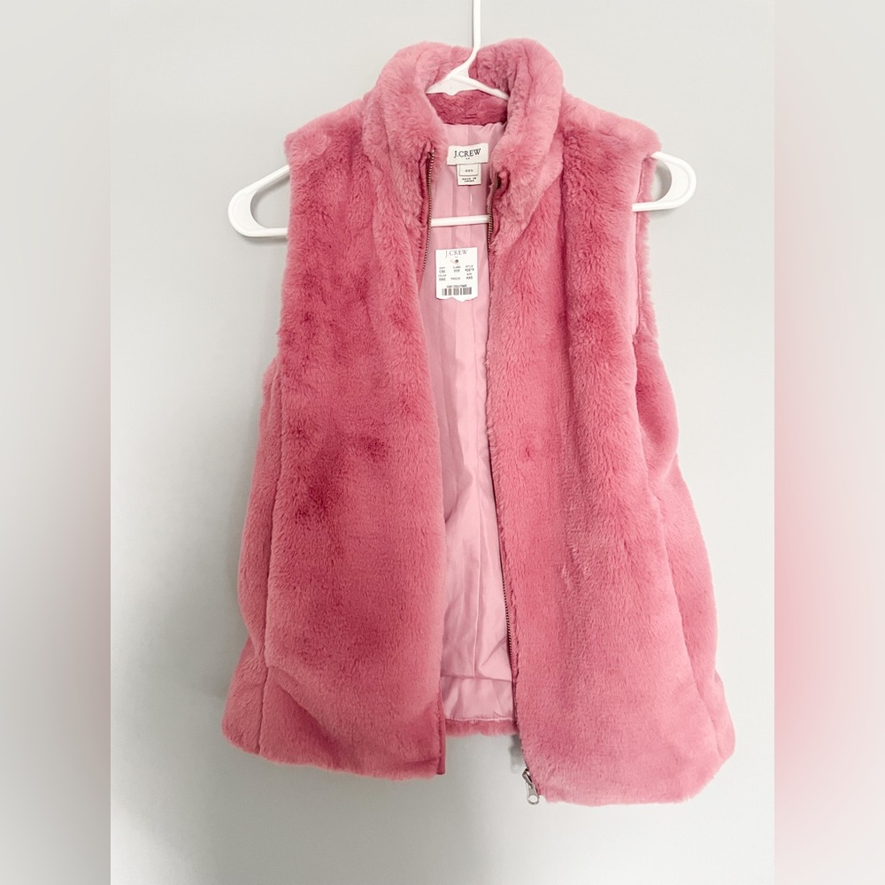J Crew Faux Fur Vest